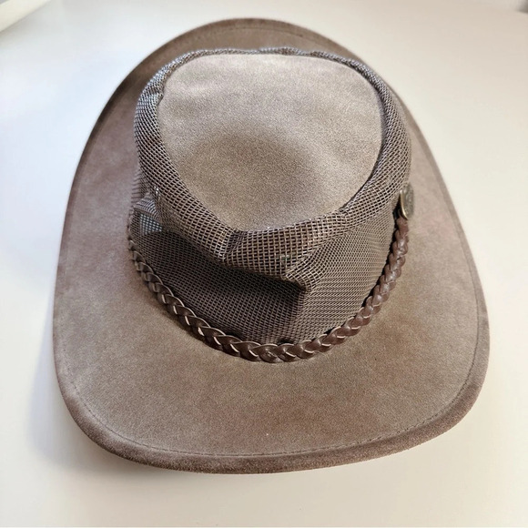 Jacaru Suede Leather Mesh Australian Cowboy Golf Outback Summer Western Hat main image 7
